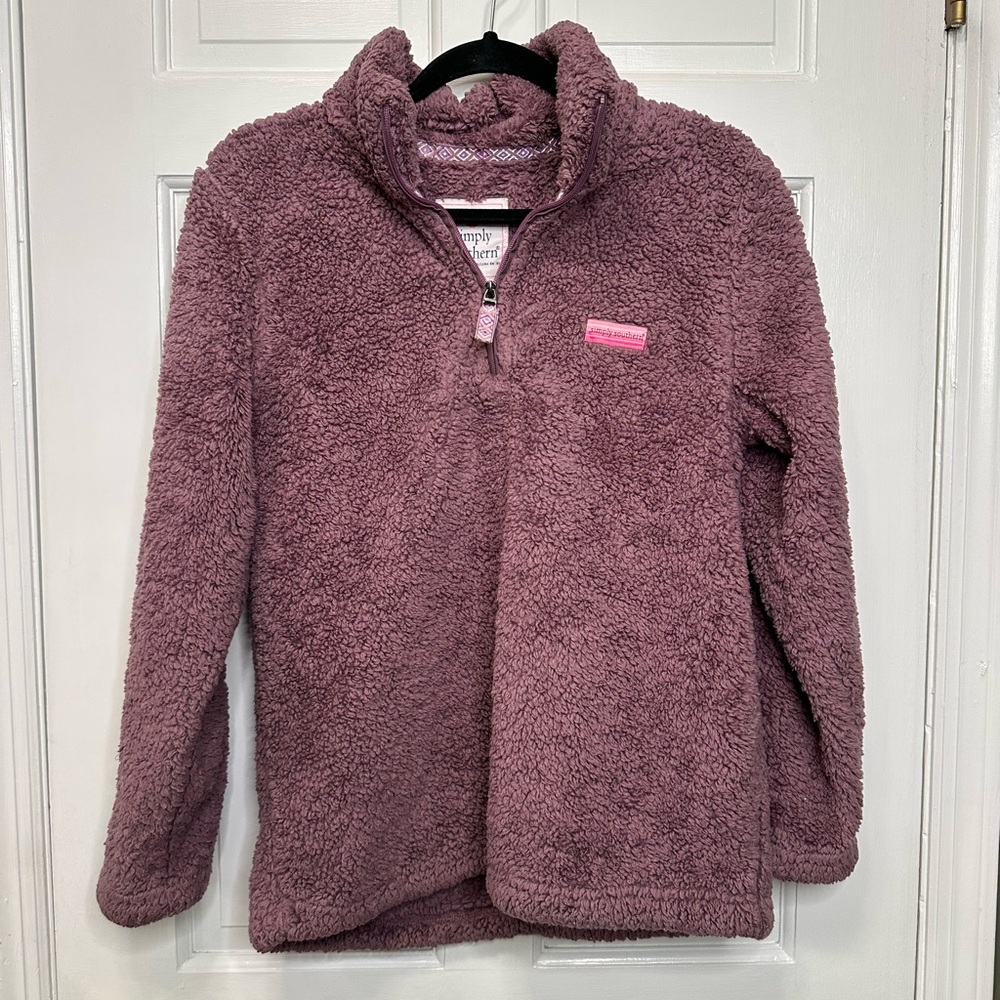 Simply Southern 1/4 Zip Sherpa Pullover